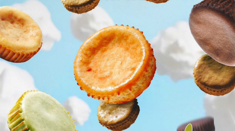 精選食材結合100%純米製作的無麩質米蛋糕，包含「魚池紅玉奶茶」、「經典巧克力」、「紅心芭樂」等口味。（圖／EATMI提供）