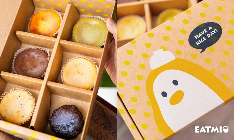 巴斯克乳酪米蛋糕提供6入禮盒裝。（圖／EATMI提供）