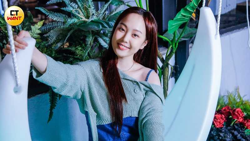 疼女兒的陽帆常說「開開心心就好」，安吉聽到關鍵字卻激發不服輸的骨氣。（圖／趙文彬攝）