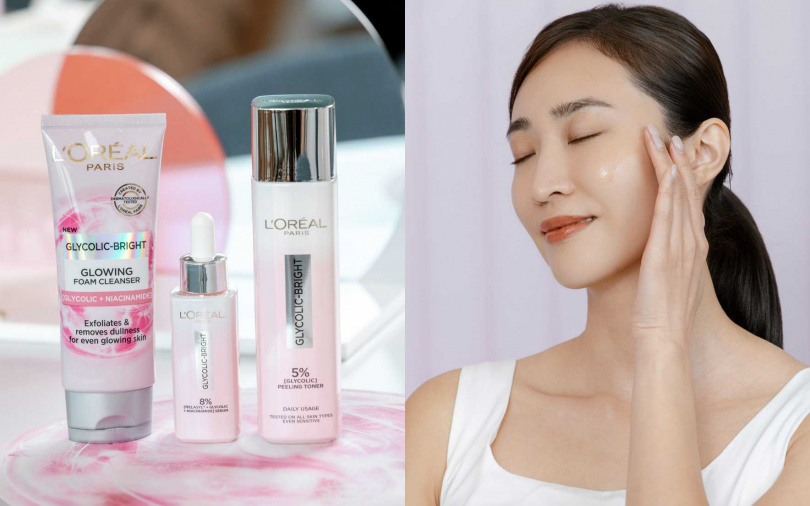 同系列還有同步推出潔面乳與精華水，搭配使用全臉淨亮白效果更加倍！（圖／品牌提供）