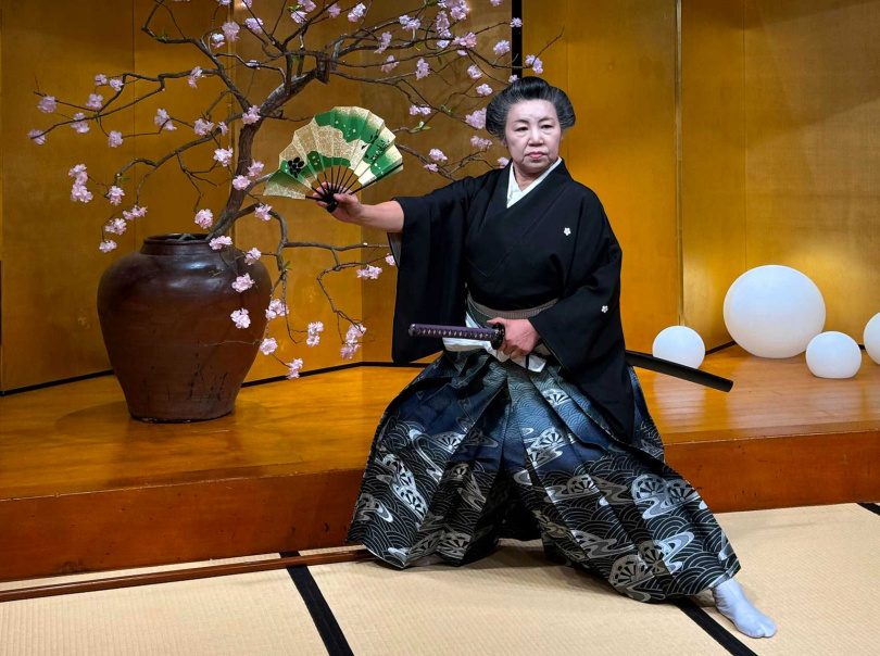 家元澀谷宴盛（鄭美麗）親自編舞並演出日本劍道之舞。（圖／吳德亮攝影）