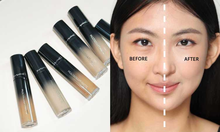 除了用超持妝3D立體修正液來畫臥蠶外,彩妝師有先用超持妝24H調光校色液、超持妝36H柔霧遮瑕液來調整淚溝、黑眼圈。(圖/品牌提供、廖怡婷 攝)