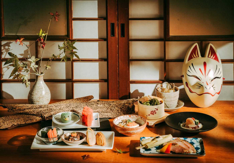 北投文物館配合特展推出的妖怪懷石料理。(圖/吳德亮攝影)