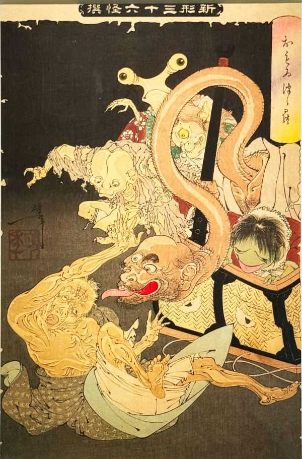 明治時代新形三十六怪撰。(圖/吳德亮攝影)