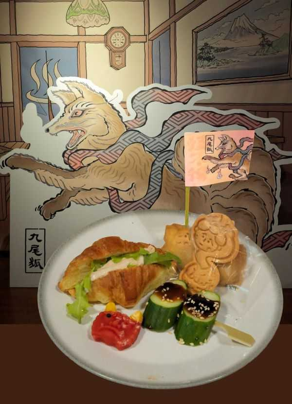 開幕茶會北投文物館特別準備以妖怪為主題的點心。(圖/吳德亮攝影)
