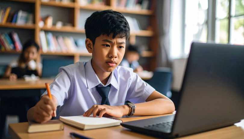 小宇表示，當時布萊斯學院的線上課程大多都只是英文課，讓他覺得根本無法學習專業知識，甚至部份活動還需另外收費。（圖／AI示意圖）