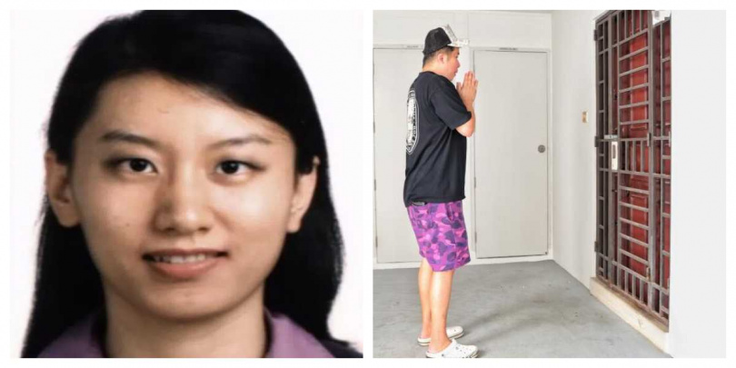 死者為一名男子及其47歲女兒,兩人當場宣告死亡,樓下鄰居事後親赴死者門前雙手合十致意。(圖/翻攝自臉書,China Press 中國報 )