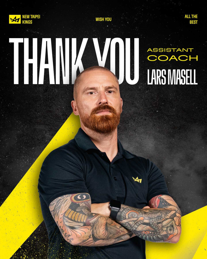 TPBL新北國王助理教練馬賽爾（Lars Masell）。（圖／翻攝自臉書，新北國王 New Taipei Kings）