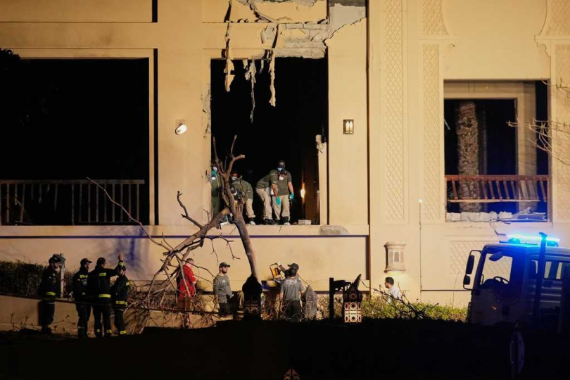 杜拜棕櫚島上1間飯店發生火災事件。（圖／達志／美聯社）