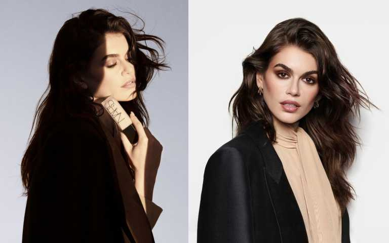 NARS也正式宣布 Kaia Gerber 成為品牌最新全球品牌大使,活躍於國際頂尖伸展台與權威時尚媒體之間,展現現代與經典交融的獨特魅力。(圖/品牌提供)