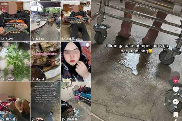 外傭偷拍老人家私密影像並非個案，抖音上只要搜尋相關關鍵字，就可以發現有外籍看護將病患包尿布、甚至失禁影片全數上傳。（圖／翻攝自抖音）