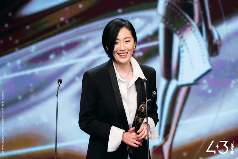 香港新像獎最佳女配角由《爸爸》谷祖琳獲得。（圖／翻攝自香港金像獎臉書）