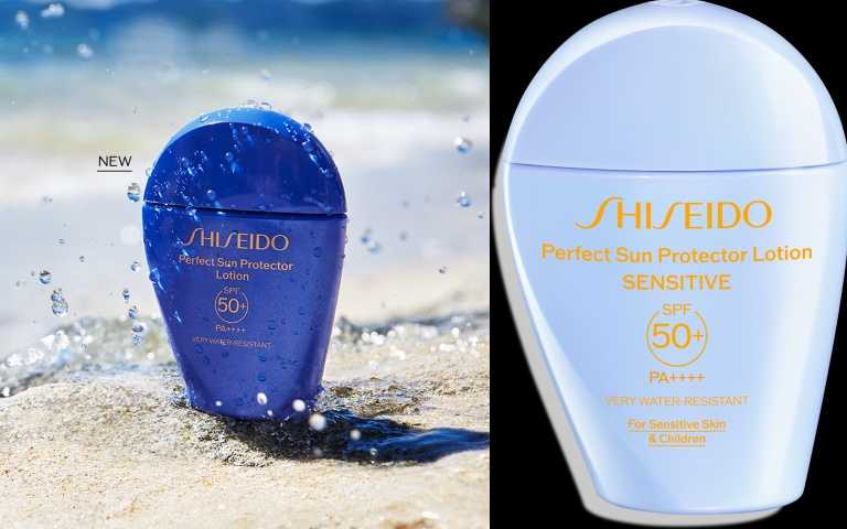 資生堂國際櫃新豔陽・夏水離子熱防禦隔離露N SPF 50+ PA++++ 50ml / 1,800元；資生堂國際櫃新豔陽・夏水離子溫和防曬乳N SPF 50+ PA++++ 50ml / 1,800元。（圖／品牌提供）