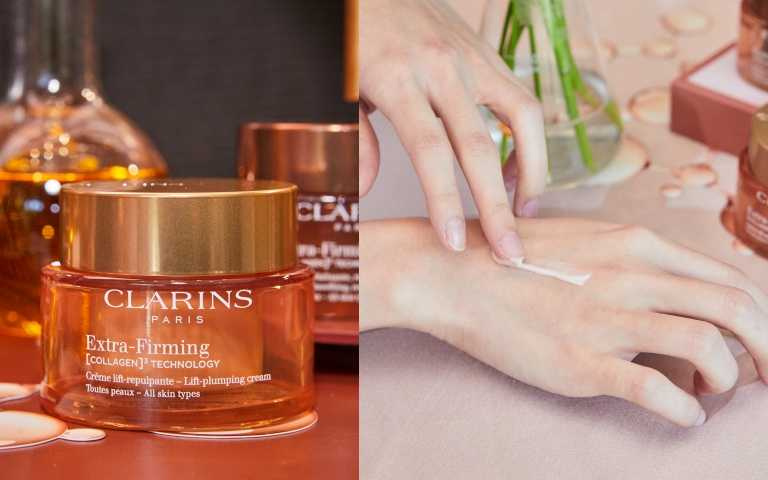 CLARINS克蘭詩第9代膠原霜煥顏緊緻膠原日霜（清爽型／潤澤型）50ml / 各3,850元；煥顏緊緻膠原晚霜 50ml / 4,050元（圖／品牌提供）