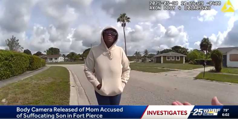 美國佛州一名女子供稱為驅邪悶死親生兒子，初步驗屍結果與供詞一致。（圖／翻攝自WPBF 25 News）