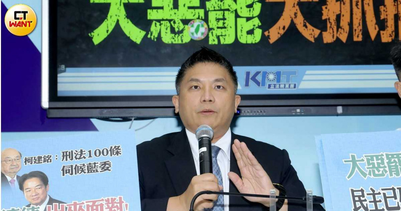 國民黨立委吳宗憲將出任文傳會主委,成為鄭麗文新團隊的重要成員。(圖/周志龍攝)