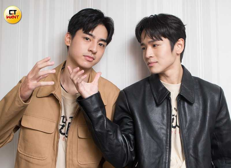 劉敬（左）與張豐豪一講到自己的偶像就眼神有光。（圖／黃威彬攝）