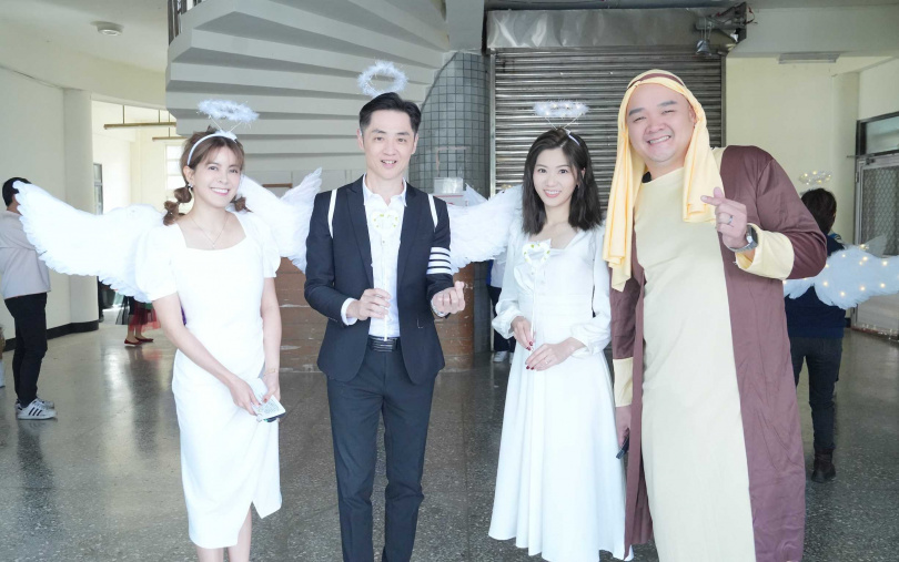 林道遠夫妻現身「聖誕星願 天使送暖」公益活動。（圖／藝起發光提供）