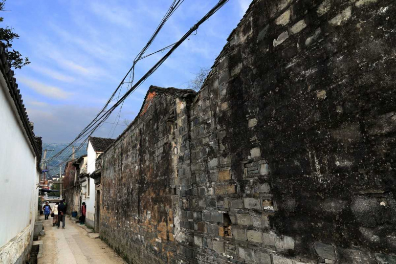 碧螺春發源地西山堂里老街今日情景。（圖／吳德亮攝）