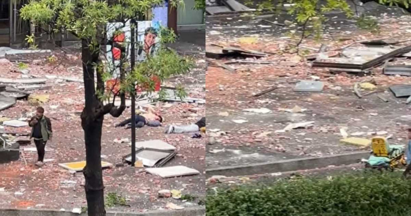 國民黨立委廖偉翔在社群平台上緊急發文,呼籲民眾避開新光三越跟遠百附近的路口(圖/Facebook/台中市西屯區大小事社團)