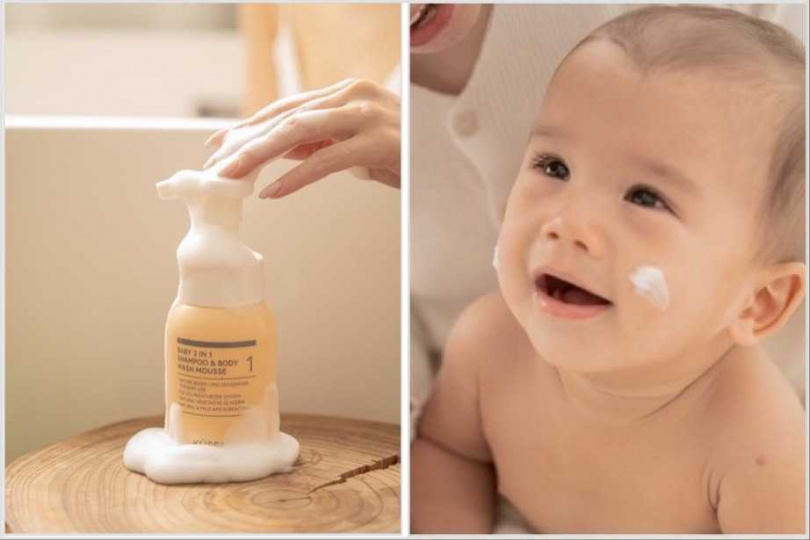 KÜSSEN葵森寶寶二合一洗浴慕斯210ml/400元（圖/品牌提供）