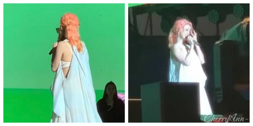 薛凱琪落淚。（圖／翻攝自微博）