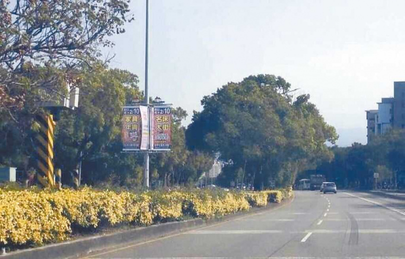 台灣大道4段2088號前測速照相桿。（圖／台中市政府提供／中國時報李李京昇台中傳真）