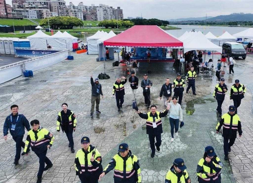 蘆洲分局在世壯運賽事期間，全力維護場地安全。（圖／新北市警察局蘆洲分局）