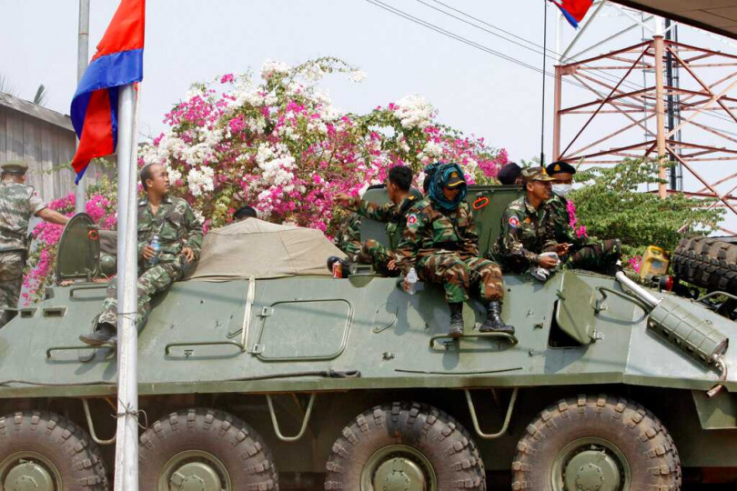 柬埔寨總理洪馬內宣布接受停火提議,雙方自13日晚間起停火。(圖/達志/美聯社)