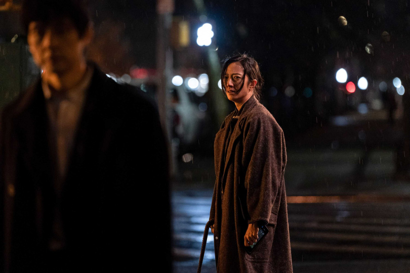 桂綸鎂在高壓環境下重拍街頭爭執戲，一句「不管你去哪，都是地獄！」令人印象深刻。（圖／甲上提供）