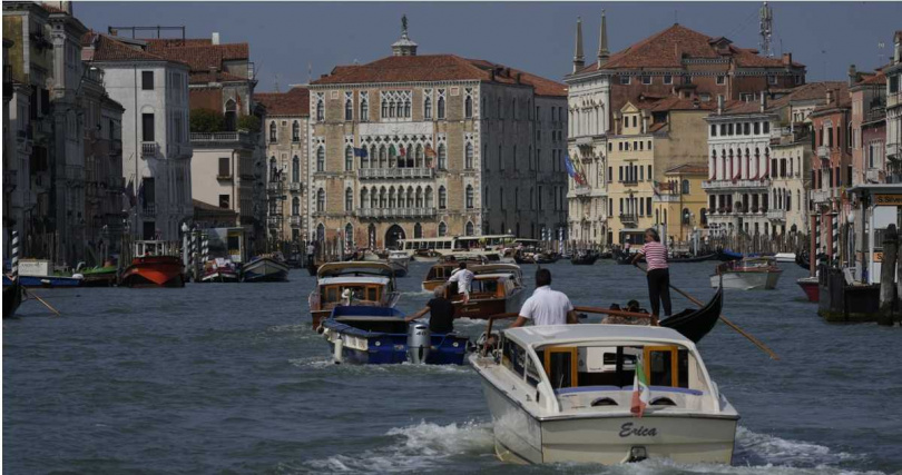 「水都」威尼斯。（圖／達志／美聯社）