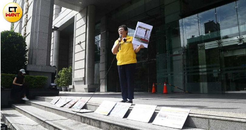 前立委陳椒華認為台南市政府救災效率有待改進。（圖／黃鵬杰攝）