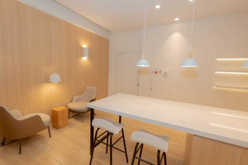 竹北仁義市場休憩區提供超乎百貨休息區的享受。（圖／翻攝自竹北市公所媒體群組）