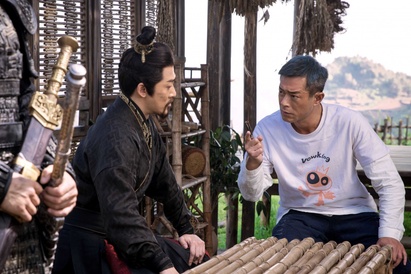 電影版中古天樂和林峯重新詮釋主題曲〈天命最高〉。（圖／華映提供）