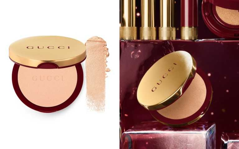 GUCCI Beauty 立體高光亮彩粉餅 #003 Warm Gold（馬年限量版），NT$2,150。（圖／品牌提供）