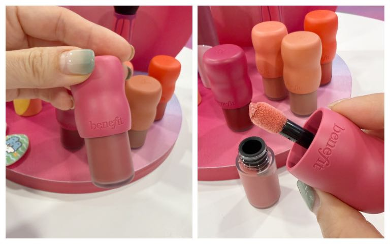 氣墊式刷頭設計能精準控制用量，新手也能快速上妝不失手，輕鬆打造像韓星一樣的柔霧頰彩。（圖/tingting攝）