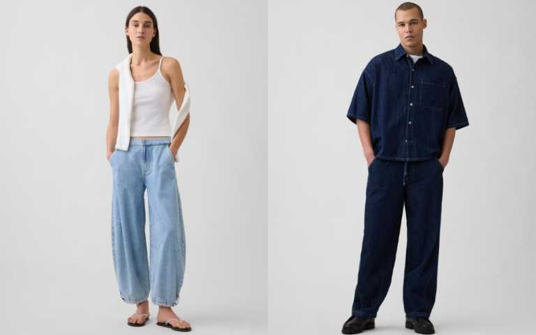 Gap 90%牛仔褲採用獨家Washwell™工藝，降低 20% 製程耗水，讓時尚更有意義。（圖／品牌提供）