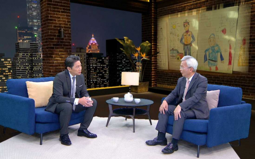 洪培翔主持的《真相對話錄》新一集節目邀來內政部警政署長張榮興受訪。（圖／壹電視提供）