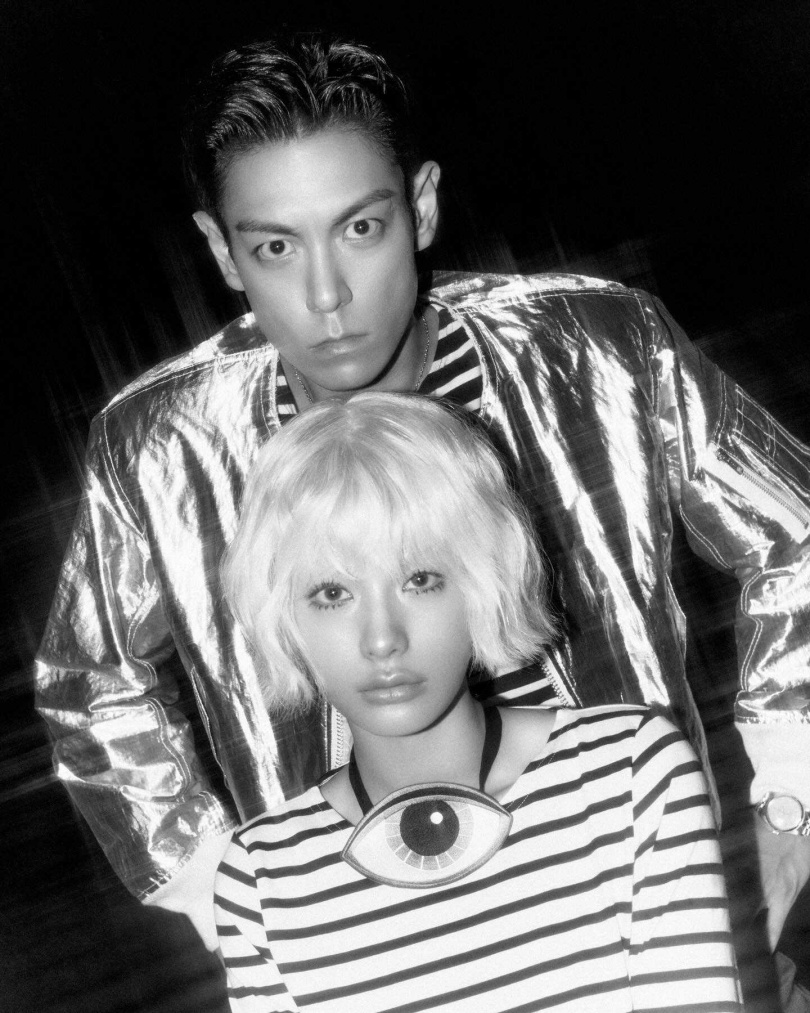T.O.P(上)與Nana的戀情正式曝光。(圖/翻攝自Instagram/@ttt)