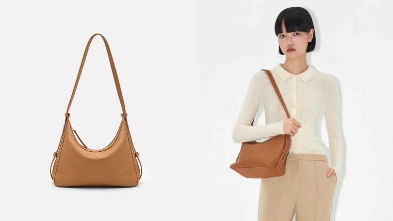 PEDRO Demi 皮革單肩包 (浅棕褐色)/4,390元(圖/品牌提供)