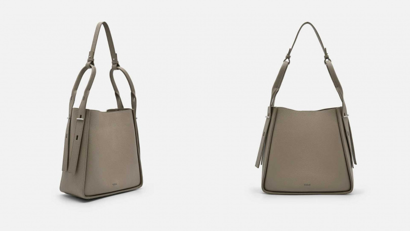 PEDRO Demi皮革手提包 (灰褐色)/4,590元(圖/品牌提供)