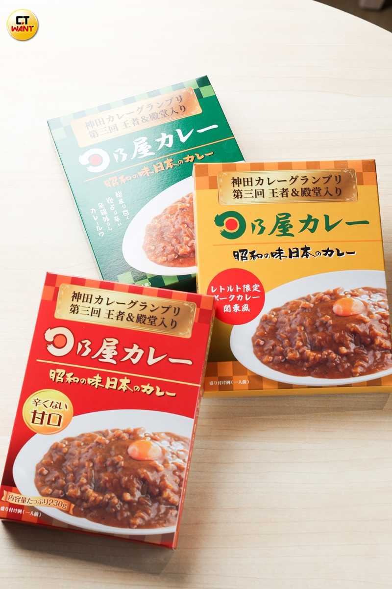 未來日乃屋台灣店也會販售咖哩調理包，預計推出帶有辣味的經典牛、豬口味與甜咖哩。（圖／林士傑攝）