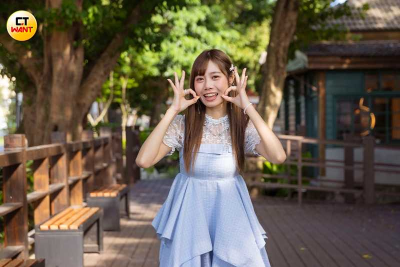 蔡亞恩首度挑戰C位，坦言相當緊張。（圖／楊澍攝）