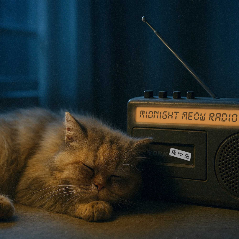 孫沁岳展現全方位才華,親自參與新歌〈午夜貓咪電台〉製作、作詞與作曲。(圖/百鴻揚娛樂提供)