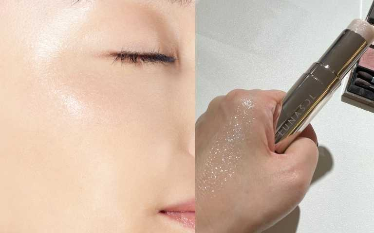 塗抹起來超亮,膚質立馬變澎潤。LUNASOL晶巧輕透柔光棒全1色/1,650元。(圖/黃筱婷攝、品牌提供)