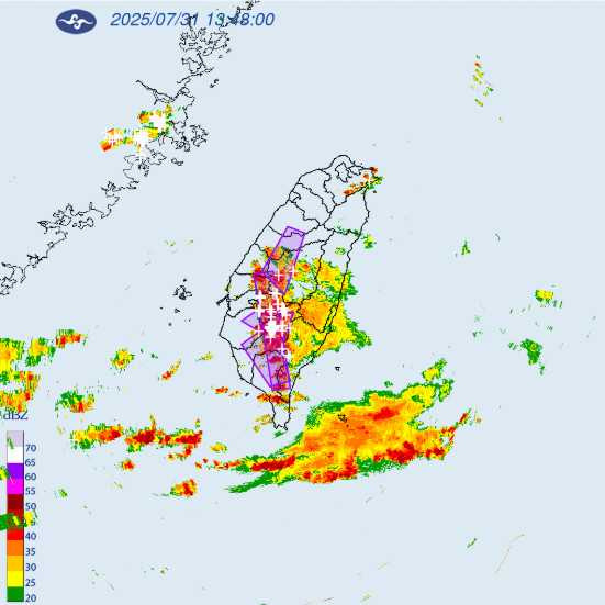 中南部易有大雨或豪雨。（圖／氣象署）