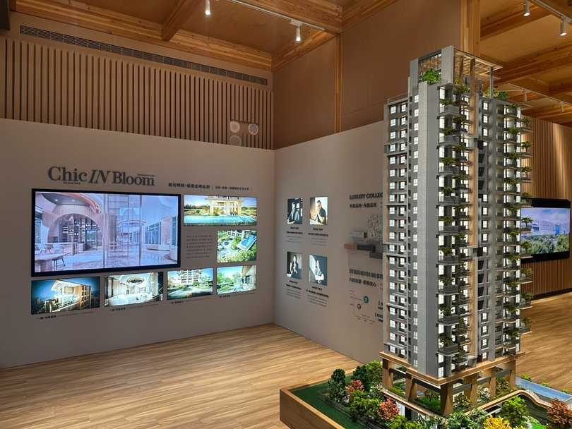 「遠雄丰尚」建築模型。(圖片提供/遠雄丰尚)