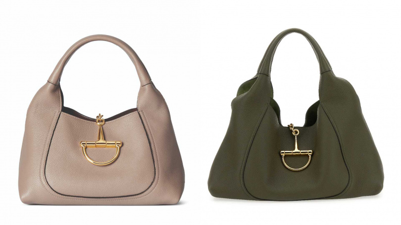 Gucci Softbit Small 手提包／99,300元，Softbit Large肩背包／115,800元（圖／品牌提供）