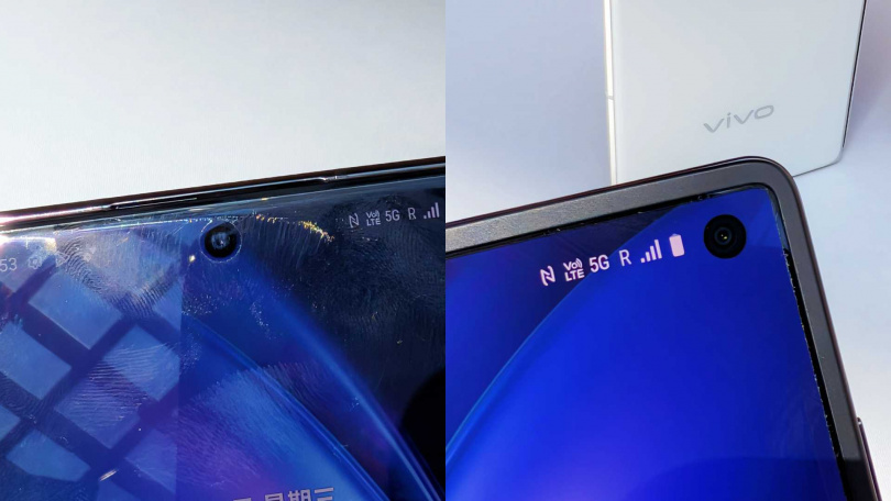 左為封面螢幕前鏡頭，右為內頁螢幕前鏡頭。（圖／廖梓翔攝）