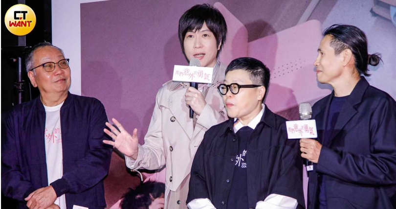 本片監製阿信驚喜亮相,讓眾人驚呼。(圖/趙文彬攝)